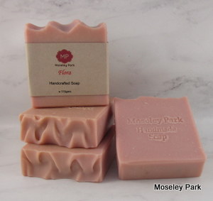 Flora - Handmade Soap-handmade soap cold processed shea  tallow olive oil clay essential oil