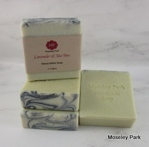 Lavender & Tea Tree - Handmade Soap-handmade soap cold processed shea  tallow olive oil clay essential oil