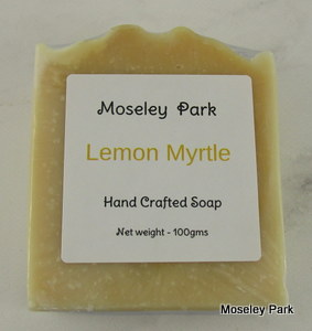 Lemon Myrtle Soap-handmade soap cold processed coconut oil olive oil 