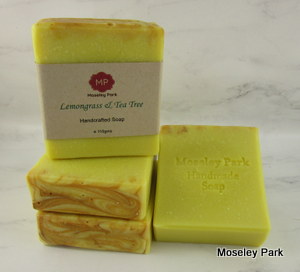 Lemongrass and Tea Tree - Handmade Soap-handmade soap cold processed shea  tallow olive oil clay essential oil