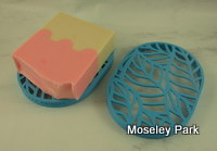 Blue - Oval Soap Dish-soap rack 3D printed dish