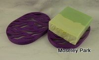 Purple - Oval Soap Dish-soap rack 3D printed dish